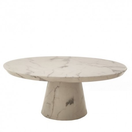 Table basse marble look white