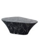 Table basse oval Marble Look White