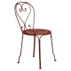 Chaise 1900 ocre rouge