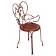 Chaise Ange ocre rouge