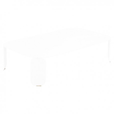 Table basse rectangle Bebop blanc coton