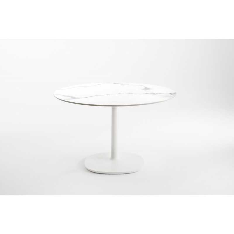 Table Multiplo / grand plateau rond en marbre Ø 135 cm / intérieur