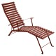 Chaise longue Bistro ocre rouge