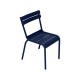 Chaise enfant Luxembourg bleu abysse