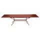 Table rectangulaire Romane ocre rouge