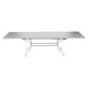 Table rectangulaire Romane gris métal