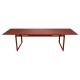 Table Biarritz ocre rouge