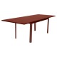 Table extensible COSTA ocre rouge