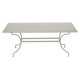 Table rectangulaire Romane gris argile