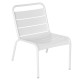 Chaise Lounge LUXEMBOURG blanc coton