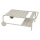 Table basse a roues LUXEMBOURG gris argile