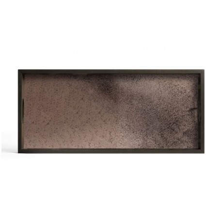 Bronze mirror tray - rectangular - M
