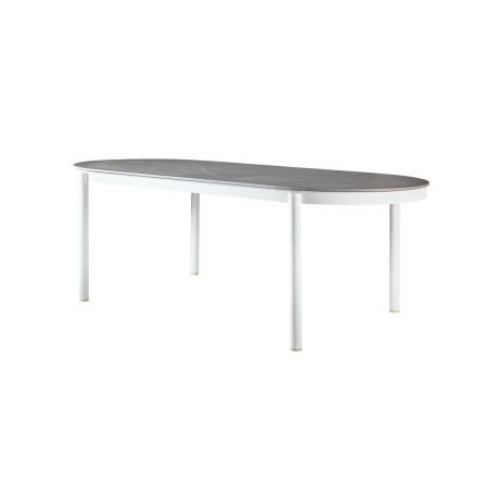TABLE OBLONGUE Outline 220x100 avec plateau céramique