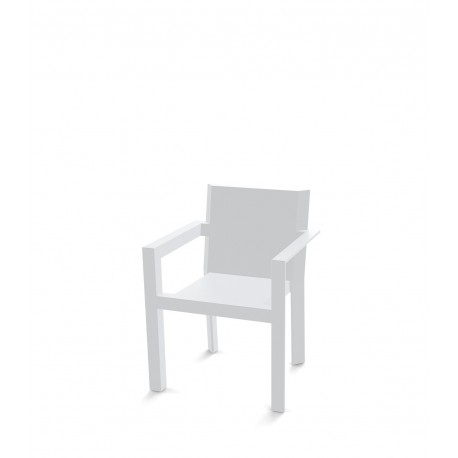 Chaise Frame Accoudoirs Blanc