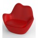 Fauteuil Lounge Sabinas Rouge