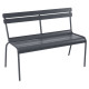 Banc avec dossier Luxembourg anthracite / carbone