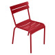 Chaise Luxembourg coquelicot