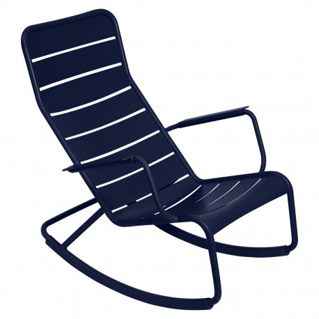 Rocking chair Luxembourg bleu acapulco