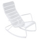 Rocking chair Luxembourg blanc coton