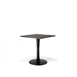 Table TORSION carré en chêne noir