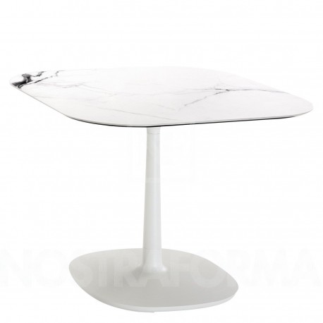 Table Multiplo / plateau carré marbre 99 cm / intérieur
