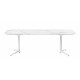 Table Multiplo low / plateau rectangulaire en marbre / intérieur